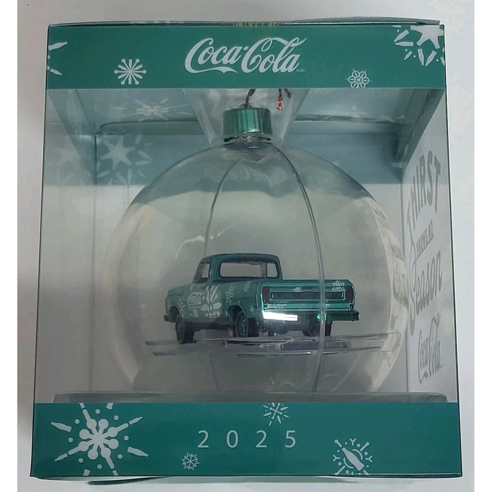 2025‎ M2 Machines Christmas Ornament Chase - Coca-Cola 1969 Ford F-100 Ranger